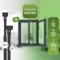 Pencere Güvenlik Bariyeri 1'li - Antrasit Gri