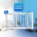 Pencere Güvenlik Bariyeri 4'lü - Beyaz