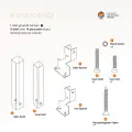 Pencere Güvenlik Bariyeri 20'li - Beyaz